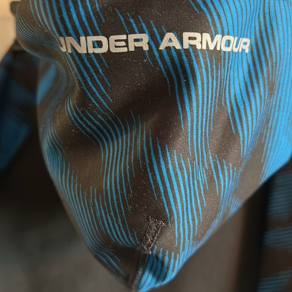 UA hoodie Boys/ youth size medium Y/MD turquoise and dark grey - Picture 5 of 7